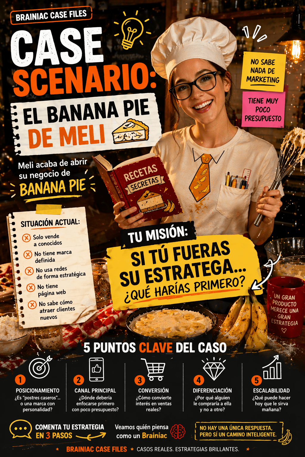 Negocio pequeño intentando crecer sin estrategia de marketing